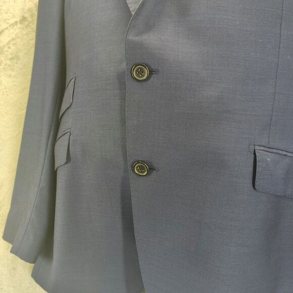 Paul Betenly Filarte Suit Jacket Mens 46R Blue Wool J-Aiden Sport Coat - Picture 12 of 15